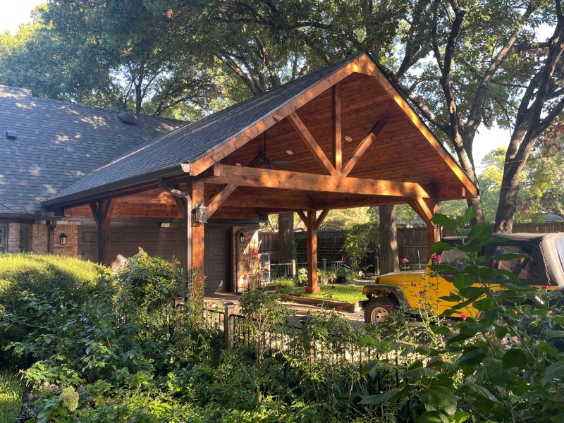 Custom outdoor pavilion built by JBD Improvements
