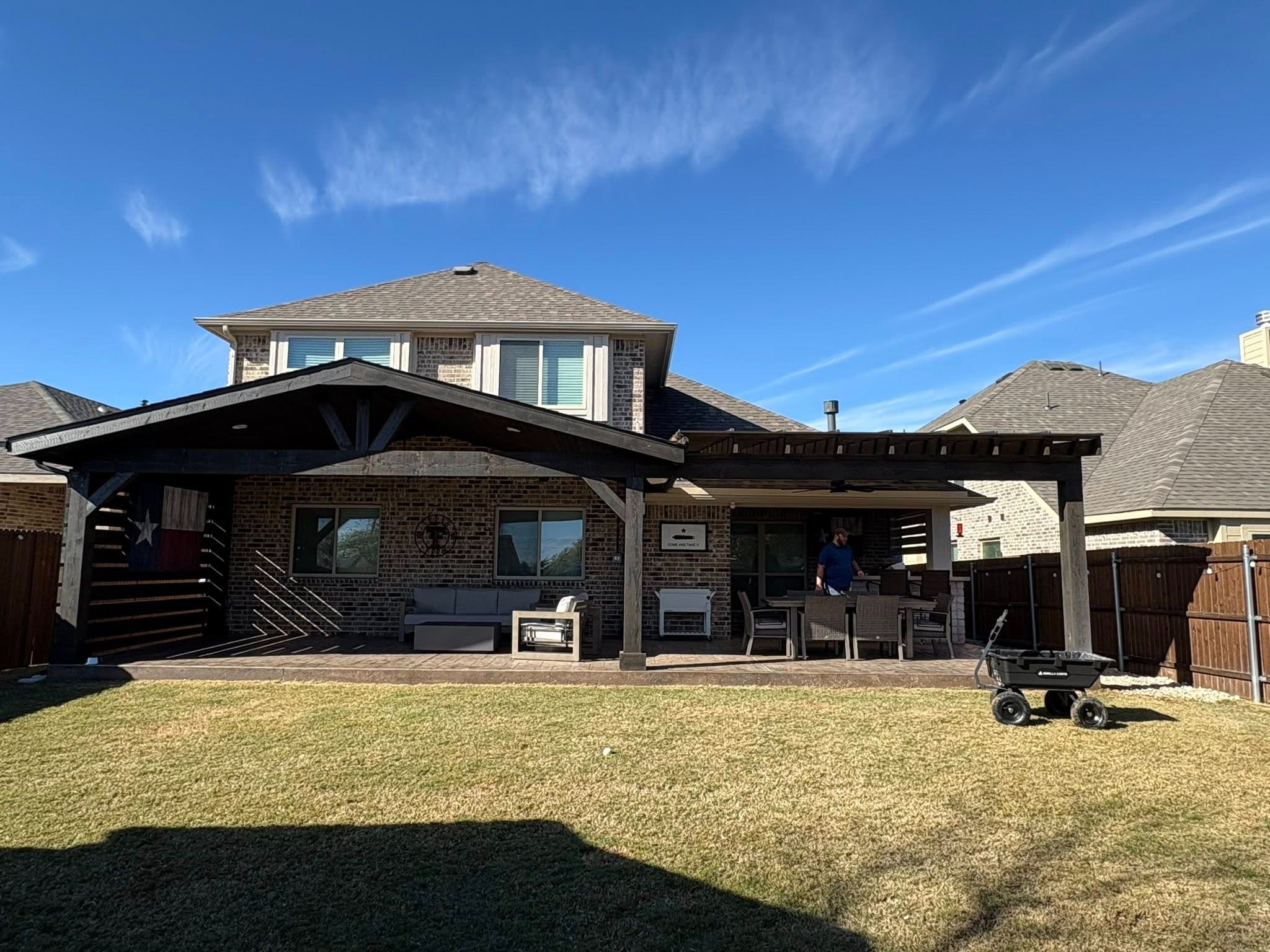 Full project exterior view during construction