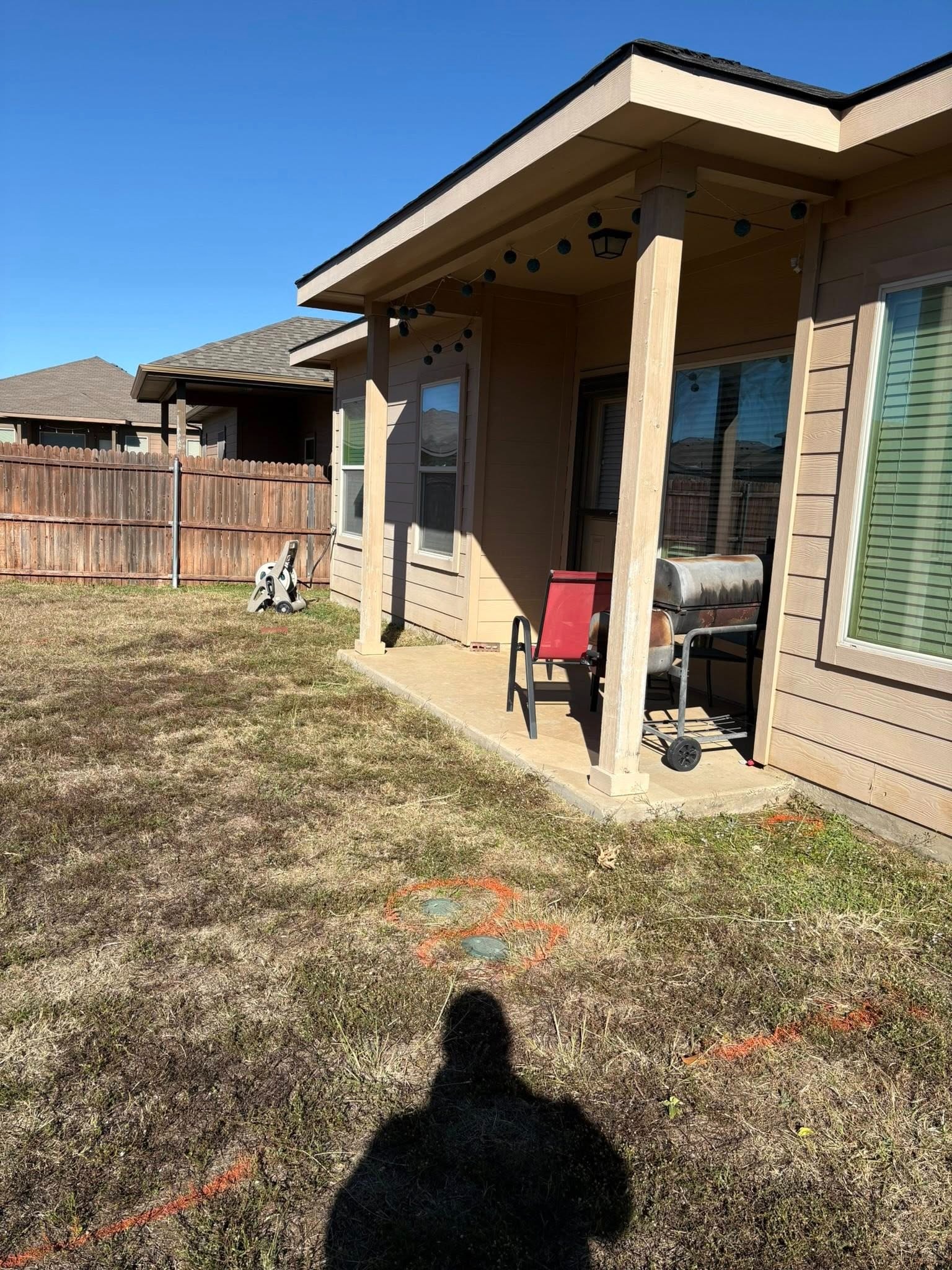 Before — small existing back porch